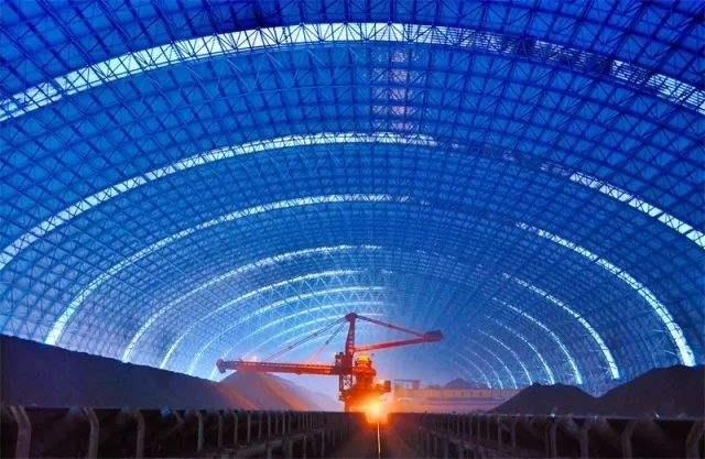 淮南亿优钢构工程师为您解析原料场封闭技术的特点和类型